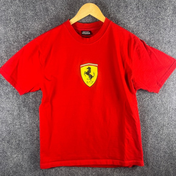 Ferrari Official Licensed Product Red T Shirt Graphic Tee Mens Large - Picture 1 of 8